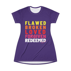 Redeemed T-Shirt Dress - Purple