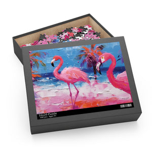 Flamingo Sanctuary Puzzle (120- & 500-Piece)