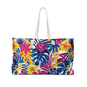Tropical Fusion Weekender Bag (Yellow, Blue, Pink)